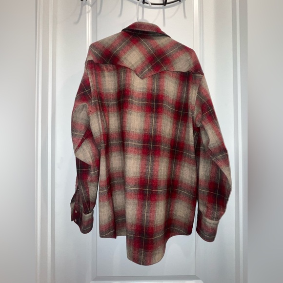 Pendleton mens vintage Wool Canyon Long Sleeve Button Up Shirt pearl snaps - Picture 2 of 6